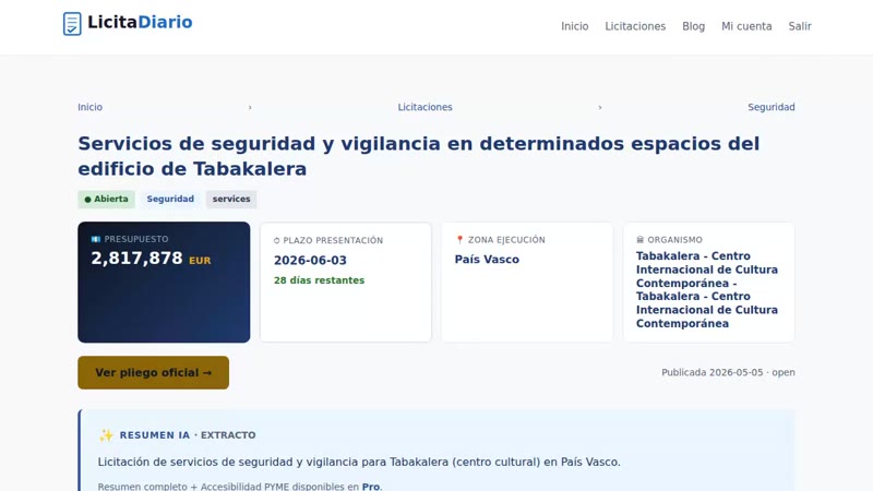 Vídeo demo LicitaDiario